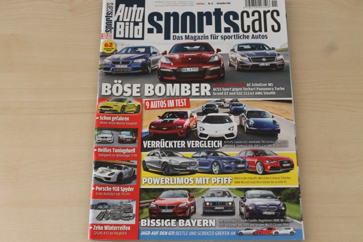Deckblatt Auto Bild Sportscars (11/2012)